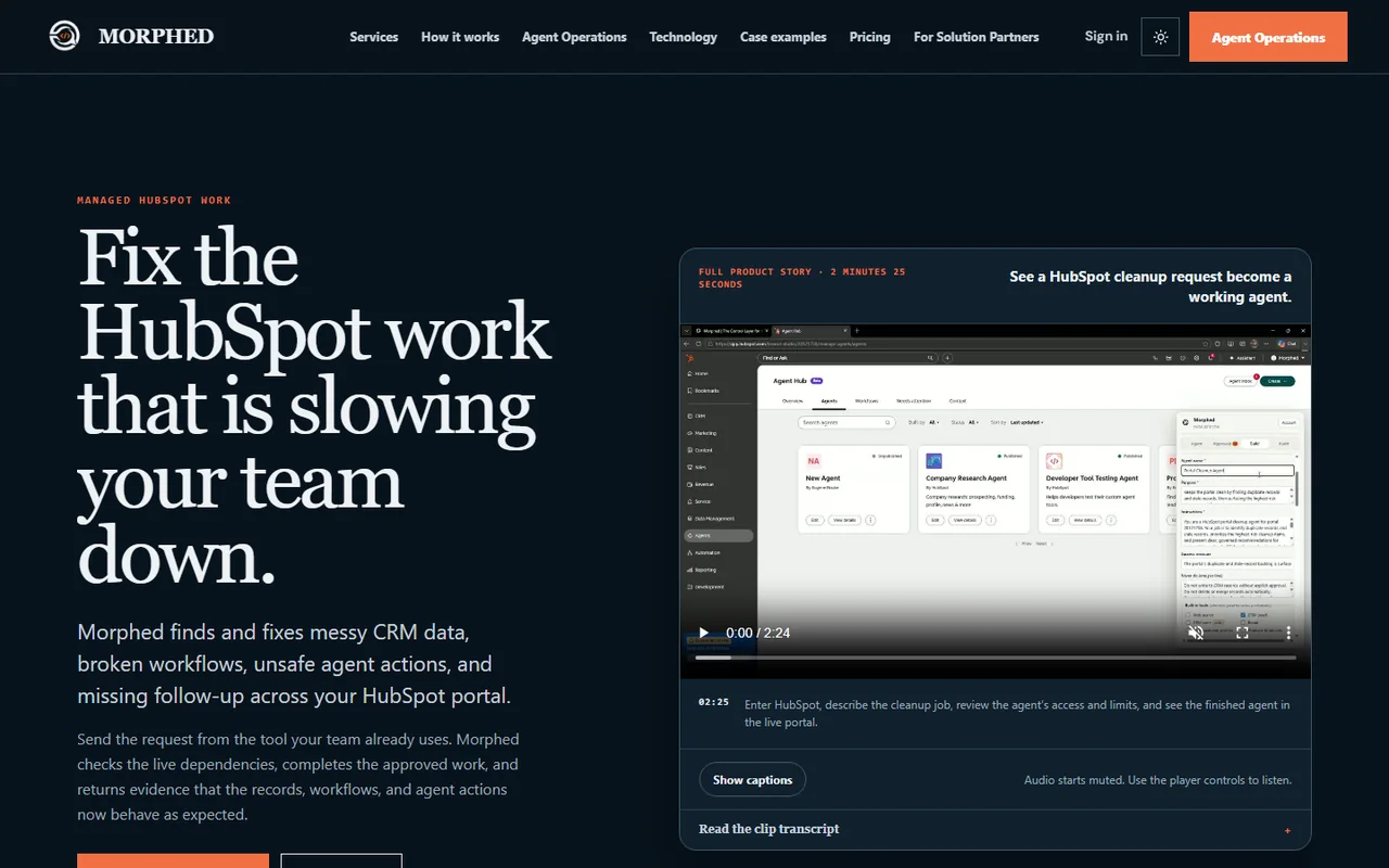 Morphed.io product preview